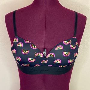 PINK rainbow Wear Everywhere wireless push-up, 32B